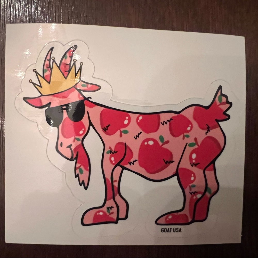 GOAT USA Apple Goat Sticker